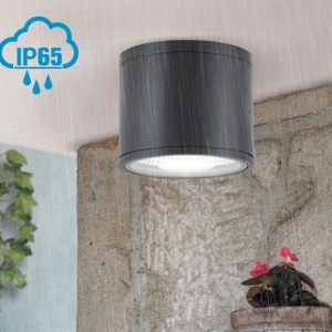 Spot LED aplicat cu protectie la umiditate IP65, SPUTNIK 14,5cm, negru 94192 universul-luminii.ro