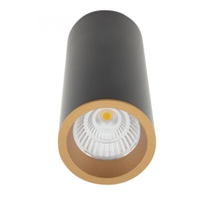 Spot LED aplicat design minimalist LONG negru/auriu C0154 MX + RC0153/C0154 GOLD - Img 1