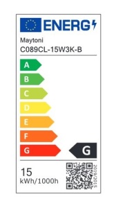 Spot LED aplicat design tehnic Vega D-14cm alb - Img 10
