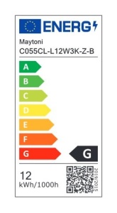 Spot LED aplicat directionabil Focus Zoom 4000K negru 227992 universul-luminii.ro
