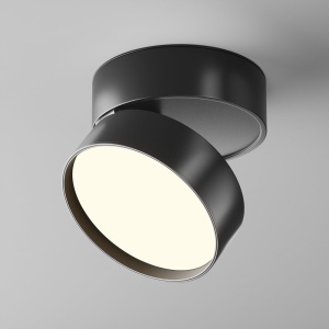 Spot LED aplicat directionabil Onda negru 3000K - Img 1
