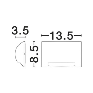 Spot LED aplicat iluminat scari exterior Sub corten IP65 559492 universul-luminii.ro