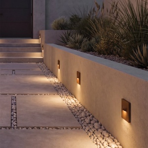 Spot LED aplicat scari exterior IP65 RISE maro