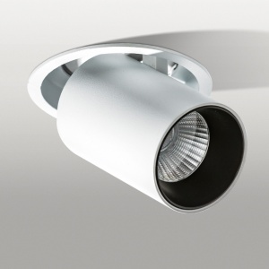 Spot LED dimabil incastrabil, directionabil pentru tavan/plafon LUNA alb/negru 183102 universul-luminii.ro