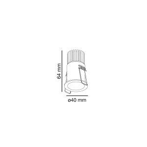 Spot LED dimabil / incastrabil tavan / plafon FOX alb 5W 190562 universul-luminii.ro