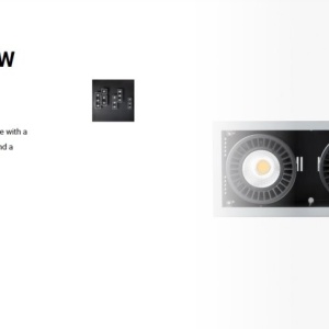 Spot LED incastrabil COLIN-3 Grey recessed 72-108W 2700K 56° 110272 universul-luminii.ro