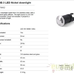 SPOT LED INCASTRABIL DE EXTERIOR KANE-3 70662 48212 universul-luminii.ro