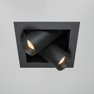 Spot LED incastrabil design tehnic Magnum 2 negru 147062 universul-luminii.ro