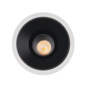 Spot LED incastrabil GALEXO H0106 alb cu inel negru