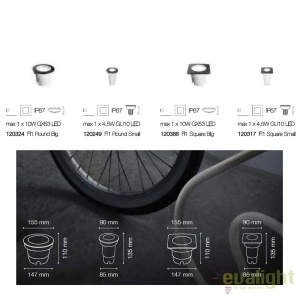 SPOT LED INCASTRABIL GRAVITY PT SQUARE BIG 43542 universul-luminii.ro