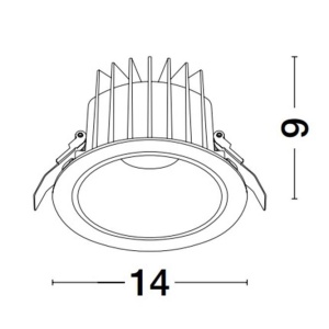 Spot LED incastrabil iluminat exterior IP67 BRADY 20W alb 223672 universul-luminii.ro
