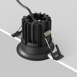 Spot LED incastrabil iluminat tehnic Round D-6cm negru 227852 universul-luminii.ro