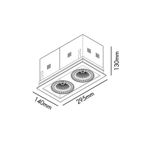 Spot LED incastrabil MINI COLIN-2 White recessed CRI95 36-50W 4000K 56° 207192 universul-luminii.ro
