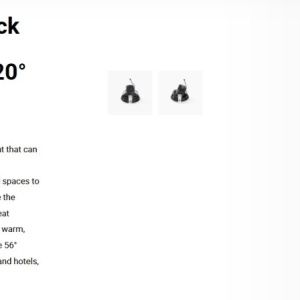 Spot LED incastrabil MINI-OPTIC Black downlight LED 12/18W 3000K 20° 1685/2260 lm 110452 universul-luminii.ro