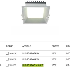 Spot LED incastrabil protectie IP44 Okno 11x11cm CCT 231282 universul-luminii.ro