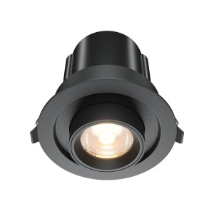Spot LED incastrabil rotativ retractabil Hidden negru