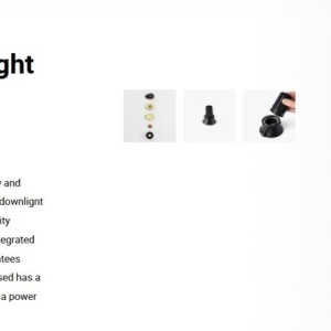 Spot LED incastrabil TULIPA Black recessed downlight 10W 36° 4000K CRI90 dali 101902 universul-luminii.ro