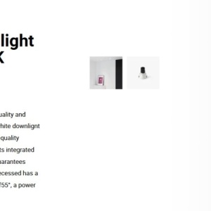 Spot LED incastrabil TULIPA White recessed downlight 10W 55° 3000K CRI90 112972 universul-luminii.ro