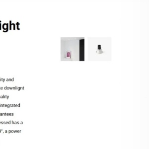 Spot LED incastrabil TULIPA White recessed downlight 7W 24° 2700K CRI90 dali 111092 universul-luminii.ro