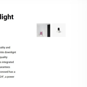 Spot LED incastrabil TULIPA White recessed downlight 7W 24° 4000K CRI90 111172 universul-luminii.ro