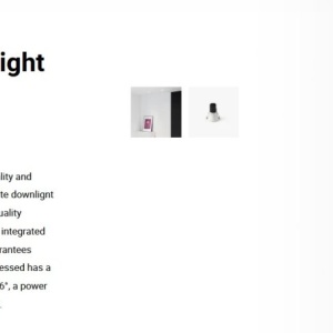Spot LED incastrabil TULIPA White recessed downlight 7W 36° 4000K CRI90 triac 111512 universul-luminii.ro
