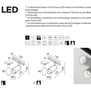 Spot LED pentru sina magnetica Focus Led Exility 2700-6000K 12W 24 grade Dim Smart - Img 8