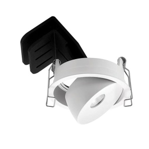 Spot LED reglabil Trimless 9W 3000K alb - Img 1