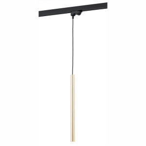 Spot LED suspendat pe sina ELBRUS auriu / Accesoriu pentru sinele trifazate ARGON T-RACK