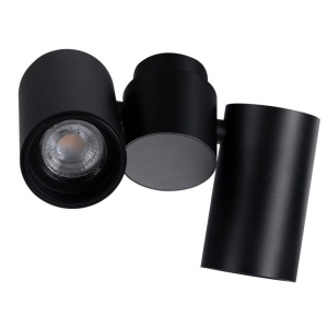 Spot modern directionabil aplicat tavan/plafon MAKALU 2 GU10 negru 97722 universul-luminii.ro