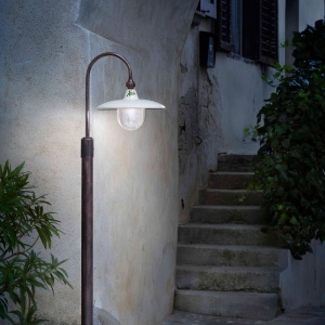 Stalp clasic pentru exterior realizata manual CAMPOBASSO, H-155cm 129472 universul-luminii.ro