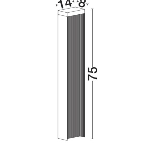 Stalp exterior H-75cm LED IP65 ALLEY 251272 universul-luminii.ro