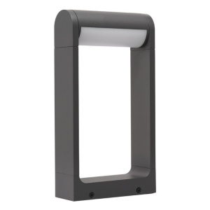 Stalp exterior LED modern IP65 FRAME 30 3000K gri inchis