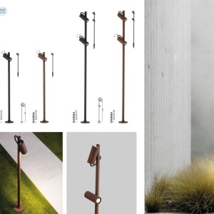 Stalp exterior Spot directionabil IP65 DARMA H-85cm 251102 universul-luminii.ro