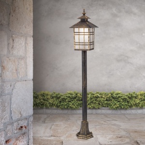 Stalp exterior stil clasic H100cm IP44 Kiko AL 11-1117/1 Patina OR