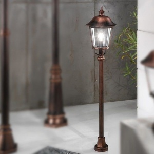 Stalp exterior stil clasic IP44 H120cm Kenzo AL 11K/360.44 schw.-kupfer OR