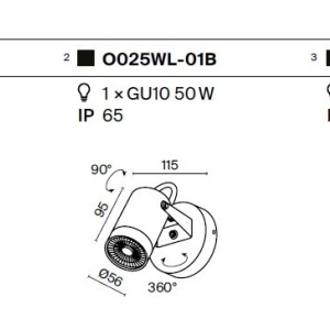 Stalp iluminat directionabil exterior IP65 Scope 228272 universul-luminii.ro