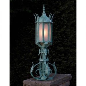 Stalp iluminat exterior din fier forjat, AL6651