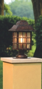 Stalp iluminat exterior din fier forjat, inaltime 51cm, AL 6661 178852 universul-luminii.ro