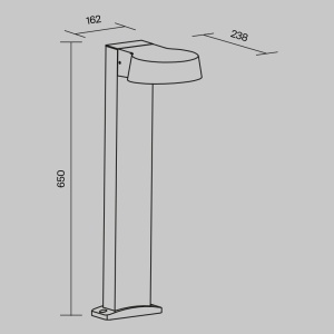 Stalp iluminat exterior IP54 Share H-65cm 226862 universul-luminii.ro