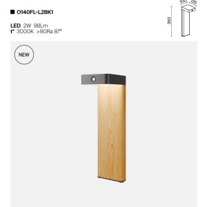 Stalp, Lampa solara cu senzor de miscare IP65 Nordis - Img 2