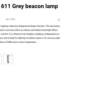 Stalp LED de exterior IP55 TOTEM 60cm Grey 2700K 214772 universul-luminii.ro