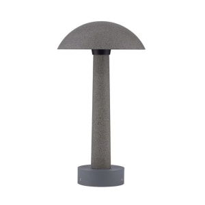 Stalp LED din ciment negru pentru exterior IP65 Tura H-35cm