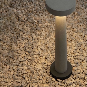 Stalp LED din ciment pentru exterior IP65 Cram White H-50cm 250692 universul-luminii.ro