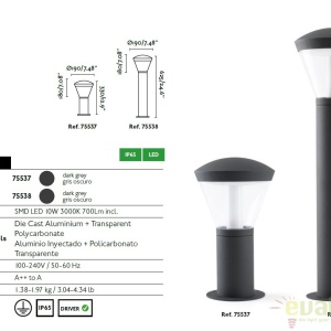 STALP LED EXTERIOR DESIGN MODERN 75538 SHELBY L 61442 universul-luminii.ro