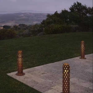 Stalp LED exterior, IP65, CHARLOTTE Corten 246862 universul-luminii.ro