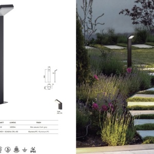 Stalp LED iluminat exterior modern IP65 ALPINE 136512 universul-luminii.ro