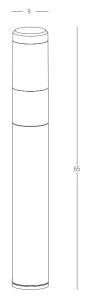 Stalp LED pentru iluminat exterior decorativ IP54 Haus H-45cm 154222 universul-luminii.ro