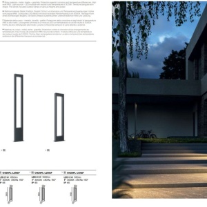 Stalp LED pentru iluminat exterior IP65 Bonn H-150cm 122342 universul-luminii.ro