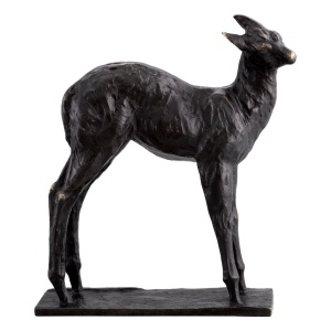 Statueta decorativa din bronz Deer - Img 5