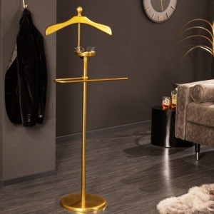 Suport pentru haine Herrendiener 128cm auriu - Img 2